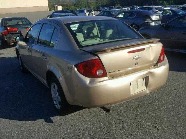 1G1AK55F967659177 - 2006 CHEVROLET COBALT GOLD photo 3