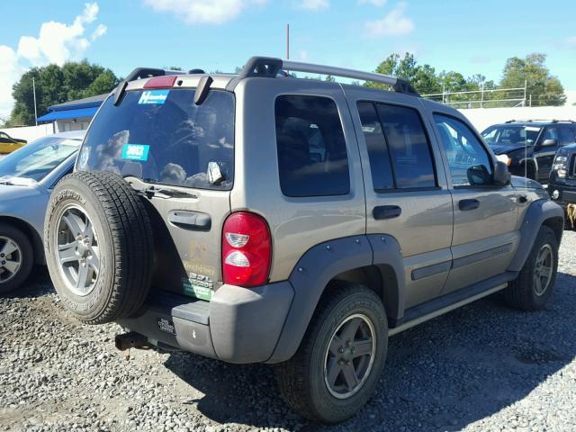 1J4GK38K35W542790 - 2005 JEEP LIBERTY RE TAN photo 4