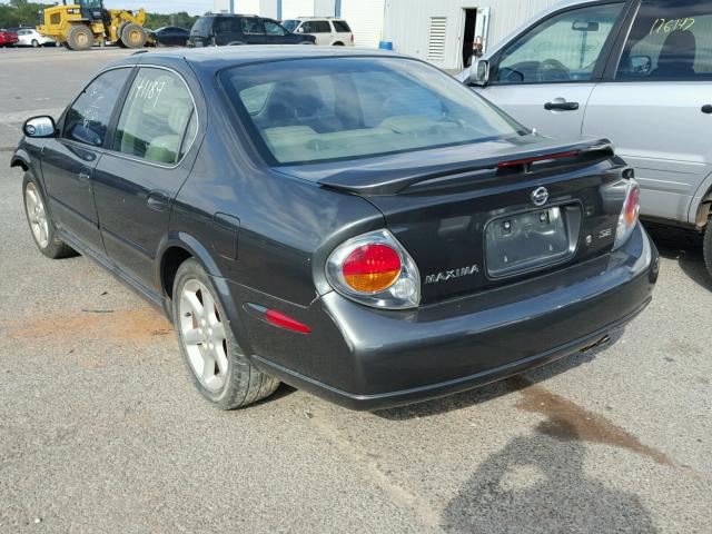 JN1DA31A02T310791 - 2002 NISSAN MAXIMA GRAY photo 3