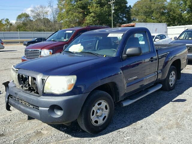 5TENX22N95Z026321 - 2005 TOYOTA TACOMA BLUE photo 2