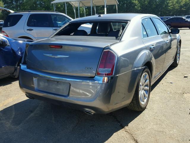 2C3CCACG7CH212661 - 2012 CHRYSLER 300 GRAY photo 4