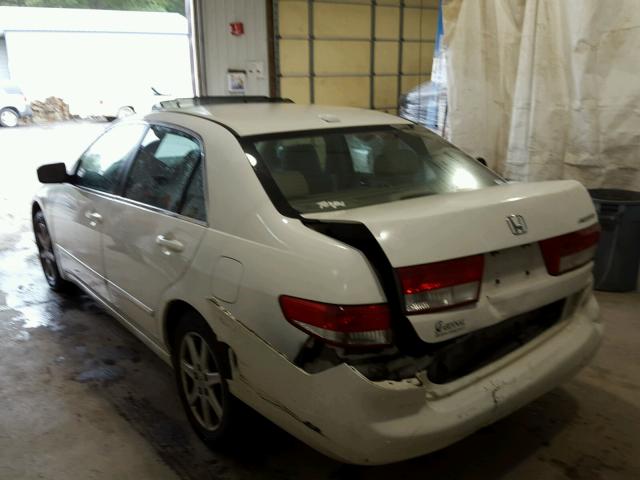 1HGCM66544A040980 - 2004 HONDA ACCORD WHITE photo 3