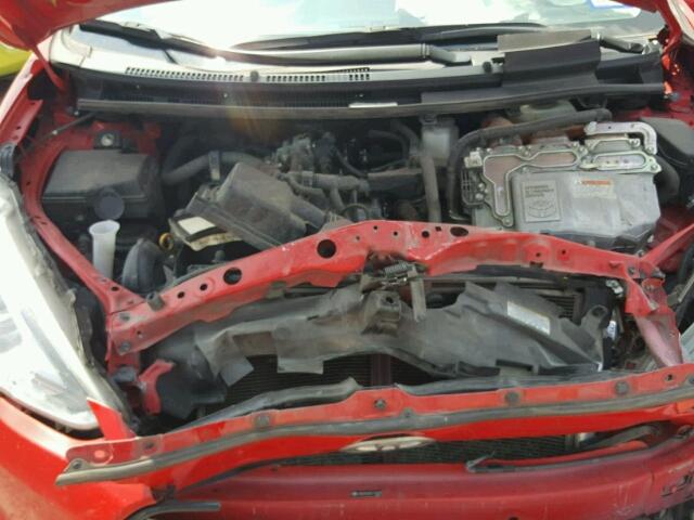 JTDKDTB32G1115905 - 2016 TOYOTA PRIUS C RED photo 7