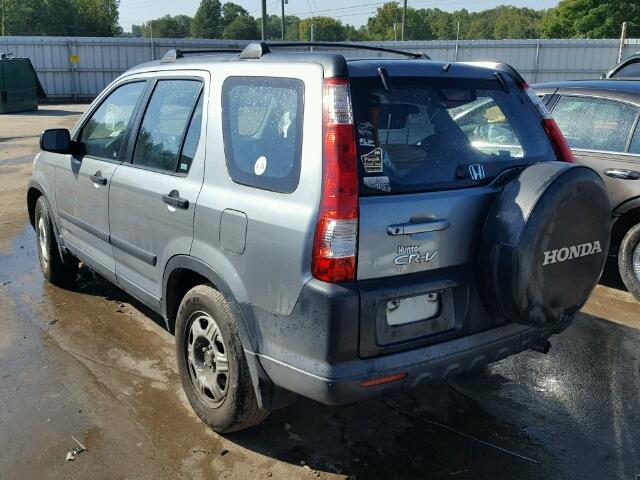 SHSRD68576U406133 - 2006 HONDA CR-V LX GRAY photo 3