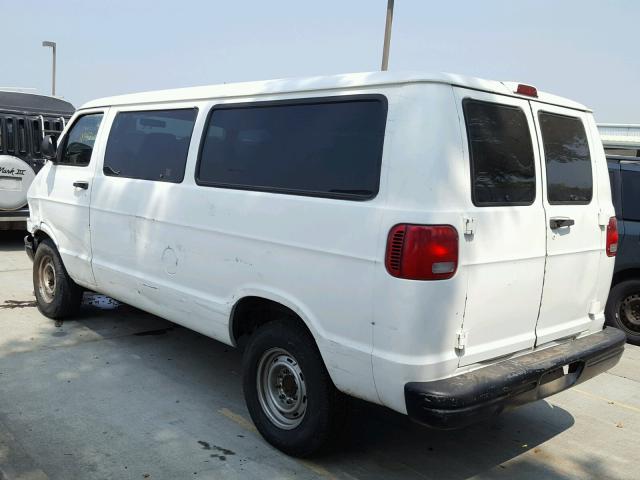 2B7KB31Y1YK147544 - 2000 DODGE RAM VAN B3 WHITE photo 3