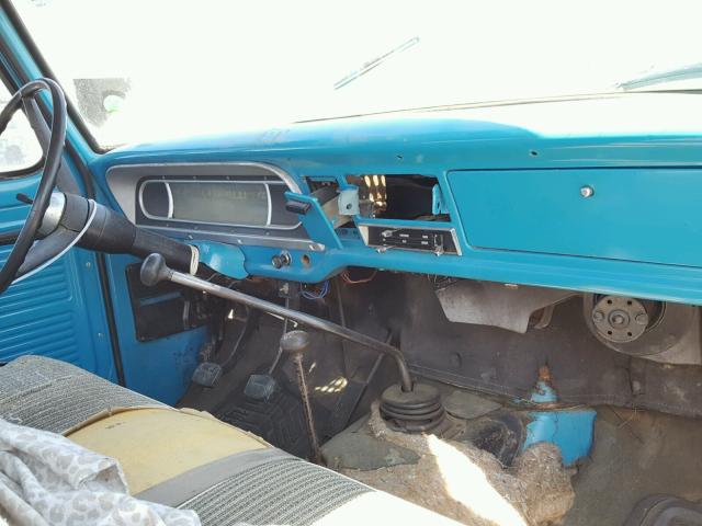 F11YRE96784 - 1969 FORD F-100 PU TURQUOISE photo 9