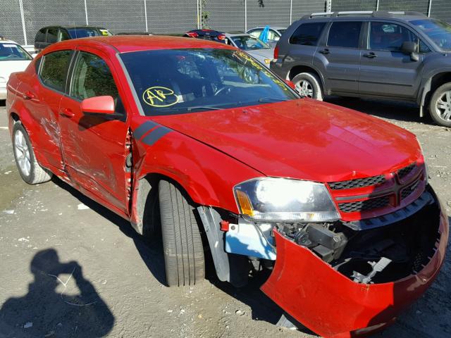 1C3CDZBG4DN562724 - 2013 DODGE AVENGER R/ RED photo 1