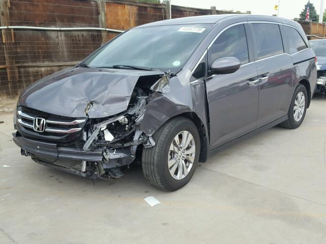 5FNRL5H3XGB015241 - 2016 HONDA ODYSSEY SE GRAY photo 2