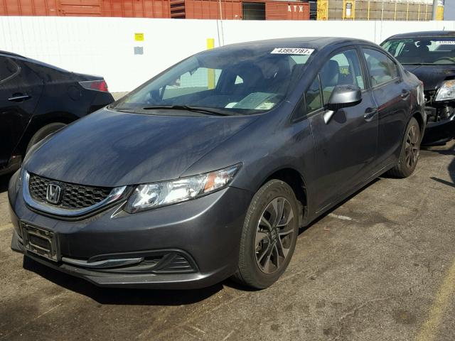 19XFB2F80DE243382 - 2013 HONDA CIVIC EX ვერცხლისფერი ფოტო 2