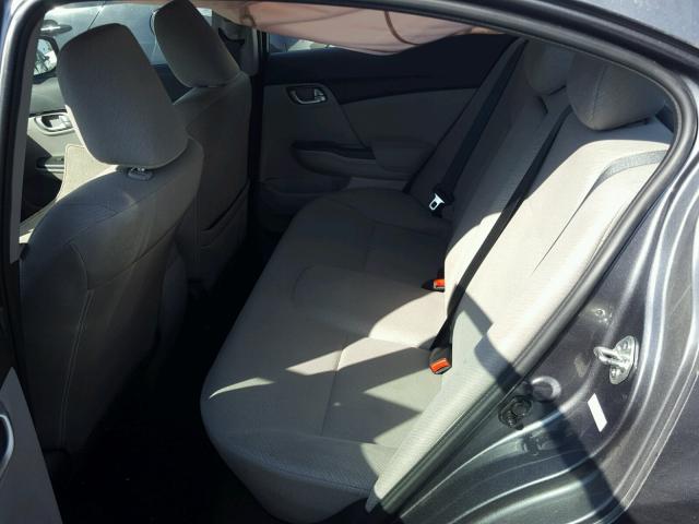 19XFB2F80DE243382 - 2013 HONDA CIVIC EX ვერცხლისფერი ფოტო 6