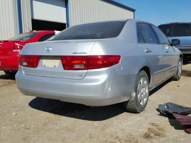 1HGCM56465A139254 - 2005 HONDA ACCORD LX SILVER photo 4