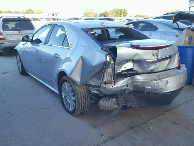 1G6DC5E5XC0119823 - 2012 CADILLAC CTS SILVER photo 3