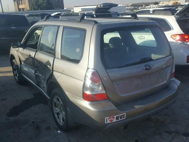 JF1SG63656G749941 - 2006 SUBARU FORESTER GRAY photo 3