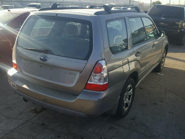 JF1SG63656G749941 - 2006 SUBARU FORESTER GRAY photo 4