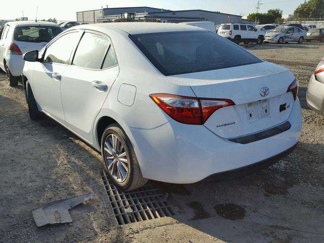 5YFBURHE5FP229774 - 2015 TOYOTA COROLLA L WHITE photo 3