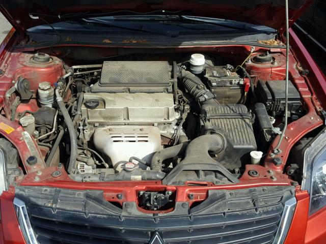 4A3AB36F19E022968 - 2009 MITSUBISHI GALANT RED photo 7