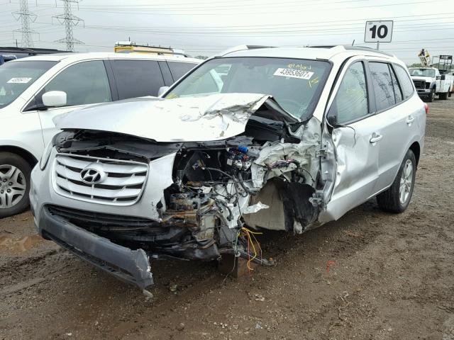 5XYZHDAG2BG059860 - 2011 HYUNDAI SANTA FE SILVER photo 2