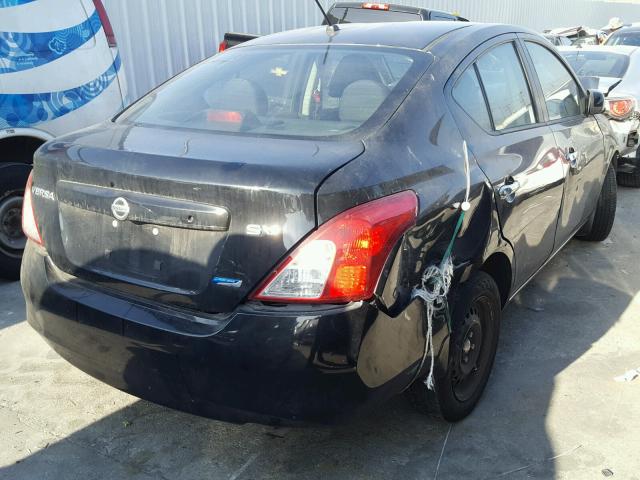 3N1CN7AP2CL939826 - 2012 NISSAN VERSA BLACK photo 4