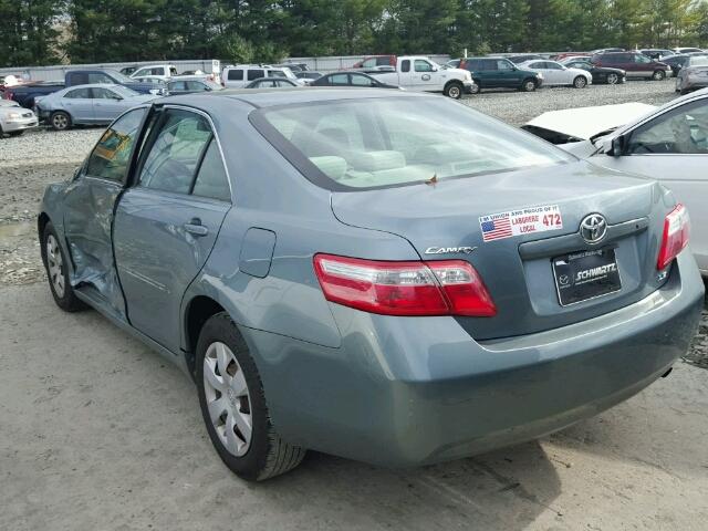 4T1BE46K58U758099 - 2008 TOYOTA CAMRY CE GREEN photo 3