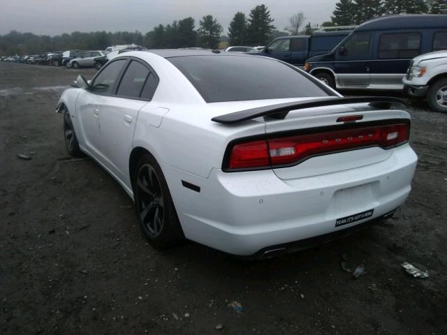 2C3CDXCT4EH368933 - 2014 DODGE CHARGER R/ WHITE photo 3