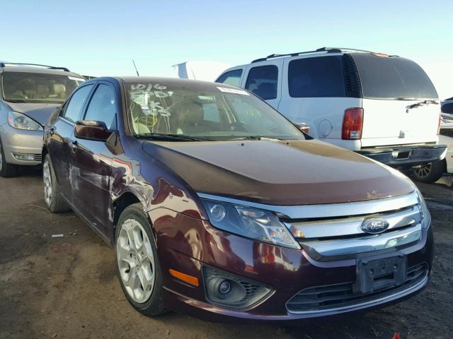 3FAHP0HA6BR139697 - 2011 FORD FUSION SE BURGUNDY photo 1