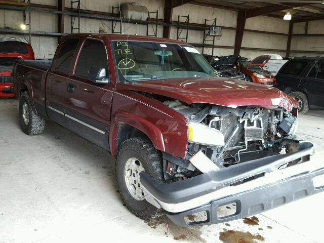 2GCEK19T731118008 - 2003 CHEVROLET SILVERADO MAROON photo 1