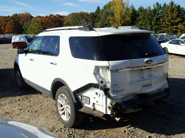 1FMHK8D8XCGA83729 - 2012 FORD EXPLORER WHITE photo 3