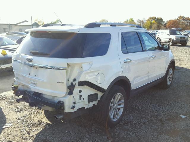 1FMHK8D8XCGA83729 - 2012 FORD EXPLORER WHITE photo 4