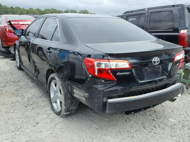 4T1BF1FK9DU295437 - 2013 TOYOTA CAMRY BLACK photo 3