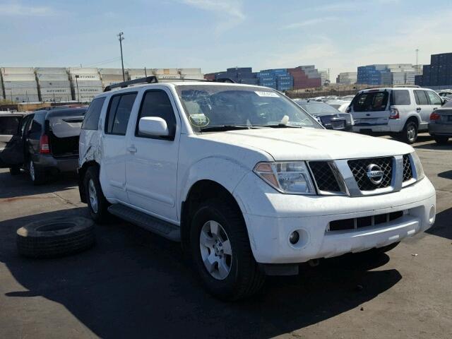 5N1AR18W77C608045 - 2007 NISSAN PATHFINDER WHITE photo 1