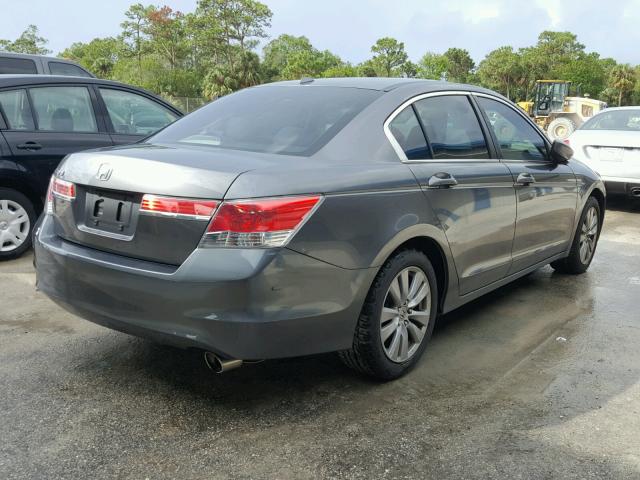 1HGCP2F80CA217873 - 2012 HONDA ACCORD EXL GRAY photo 4