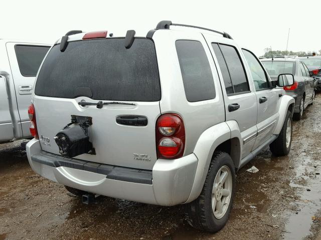 1J4GL58K75W566258 - 2005 JEEP LIBERTY LI SILVER photo 4