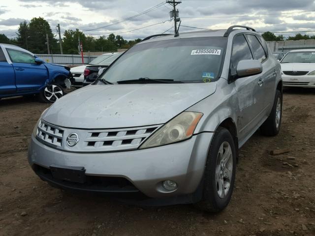 JN8AZ08W83W212671 - 2003 NISSAN MURANO SILVER photo 2