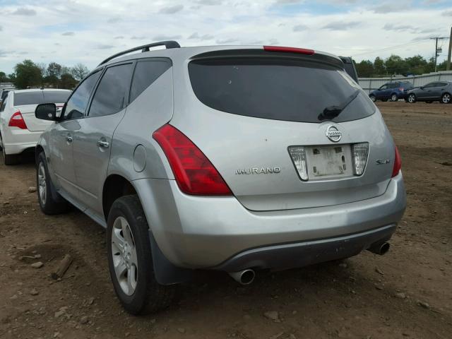 JN8AZ08W83W212671 - 2003 NISSAN MURANO SILVER photo 3