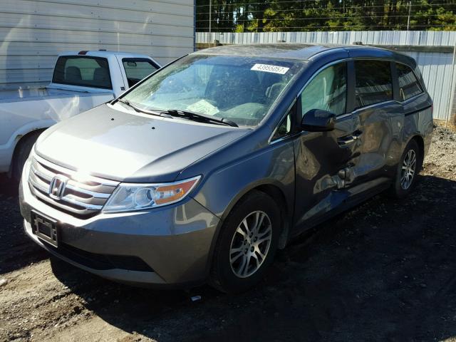 5FNRL5H60CB029623 - 2012 HONDA ODYSSEY EX GRAY photo 2