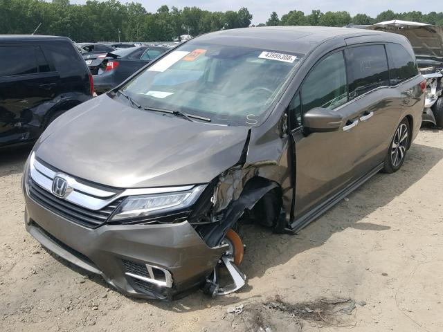 5FNRL6H9XJB018979 - 2018 HONDA ODYSSEY EL TAN photo 2