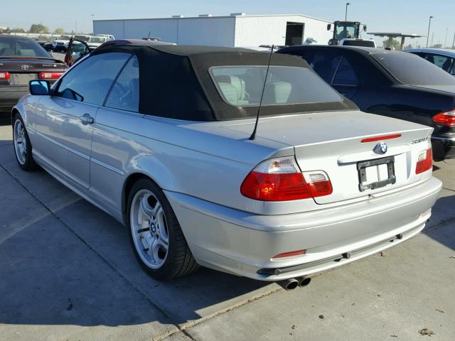 WBABS53412JU88948 - 2002 BMW 330 CI SILVER photo 3