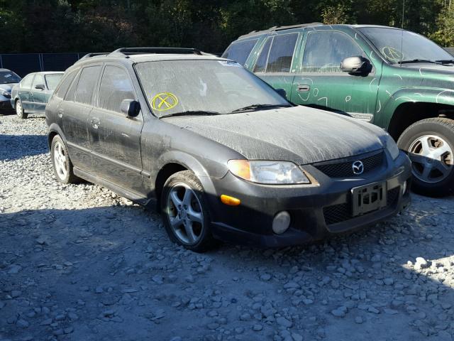 JM1BJ245521491444 - 2002 MAZDA PROTEGE PR BLACK photo 1