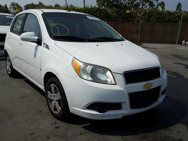 KL1TD66E99B658013 - 2009 CHEVROLET AVEO LS WHITE photo 1