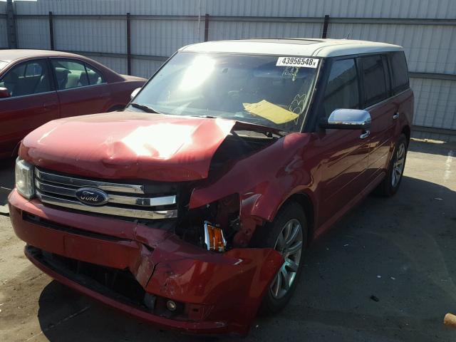 2FMDK53C99BB02533 - 2009 FORD FLEX LIMIT RED photo 2