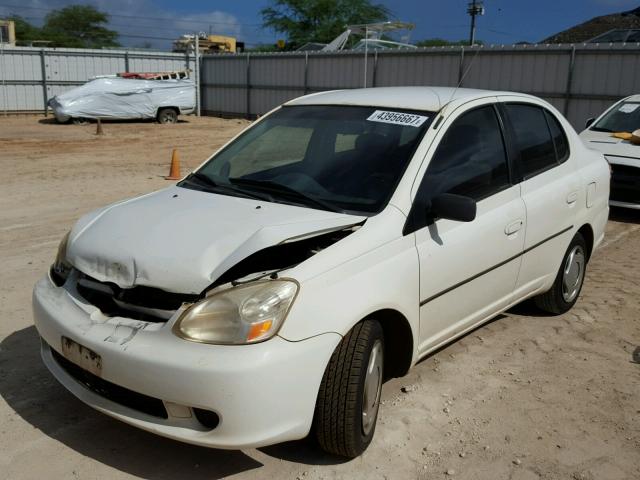 JTDBT123430279115 - 2003 TOYOTA ECHO WHITE photo 2