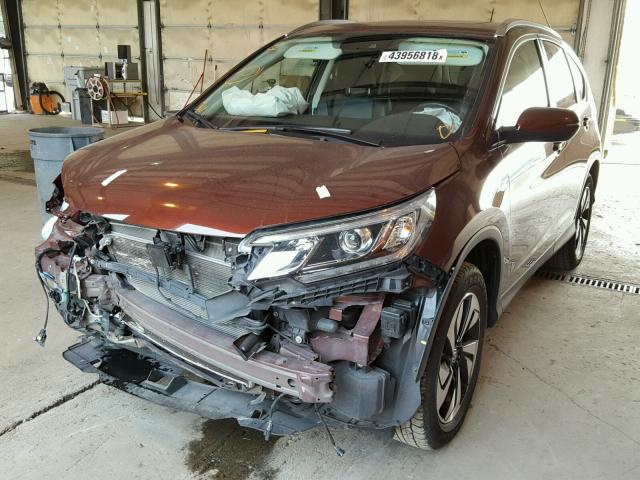 5J6RM4H92GL043439 - 2016 HONDA CR-V TOURI BURGUNDY photo 2