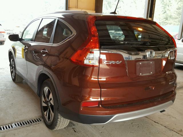 5J6RM4H92GL043439 - 2016 HONDA CR-V TOURI BURGUNDY photo 3