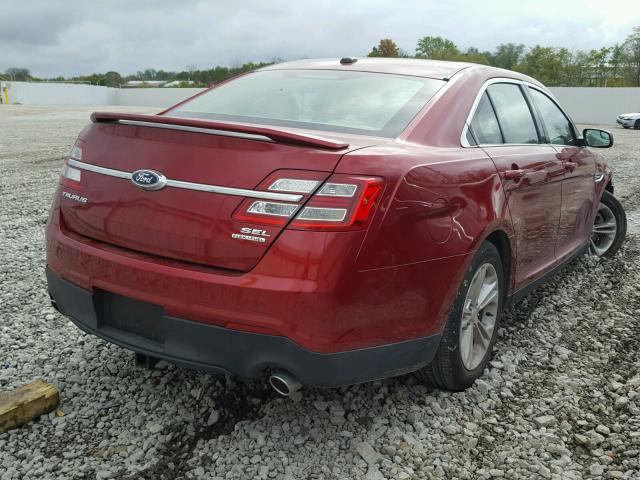 1FAHP2E88EG144988 - 2014 FORD TAURUS SEL MAROON photo 4