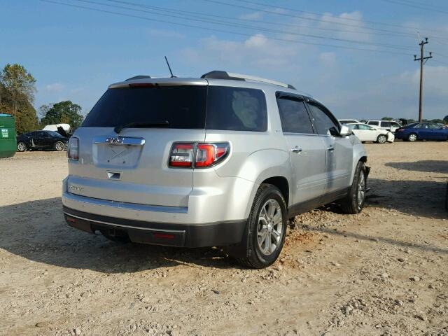 1GKKRRKD2EJ184494 - 2014 GMC ACADIA SLT ვერცხლისფერი ფოტო 4