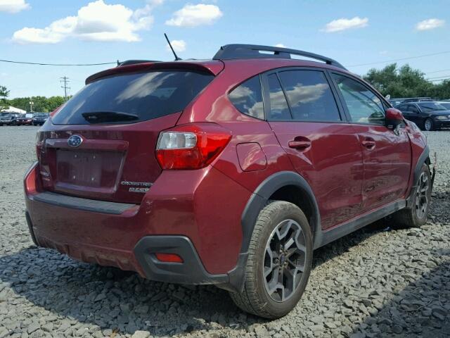 JF2GPABC4HG222343 - 2017 SUBARU CROSSTREK MAROON photo 4