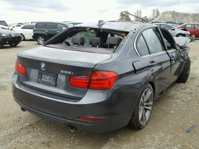 WBA3A9C55FKW74919 - 2015 BMW 335 I GRAY photo 4