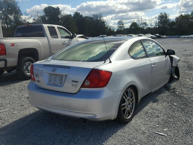 JTKDE177260084738 - 2006 TOYOTA SCION TC SILVER photo 4