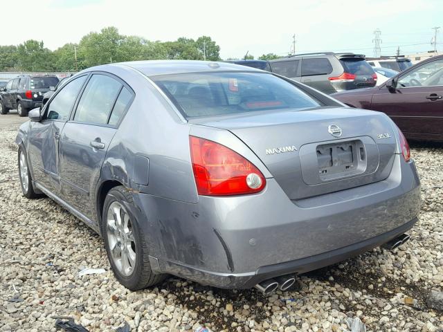 1N4BA41E38C815025 - 2008 NISSAN MAXIMA SE GRAY photo 3