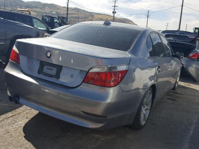 WBANB33514B107560 - 2004 BMW 545 I SILVER photo 4